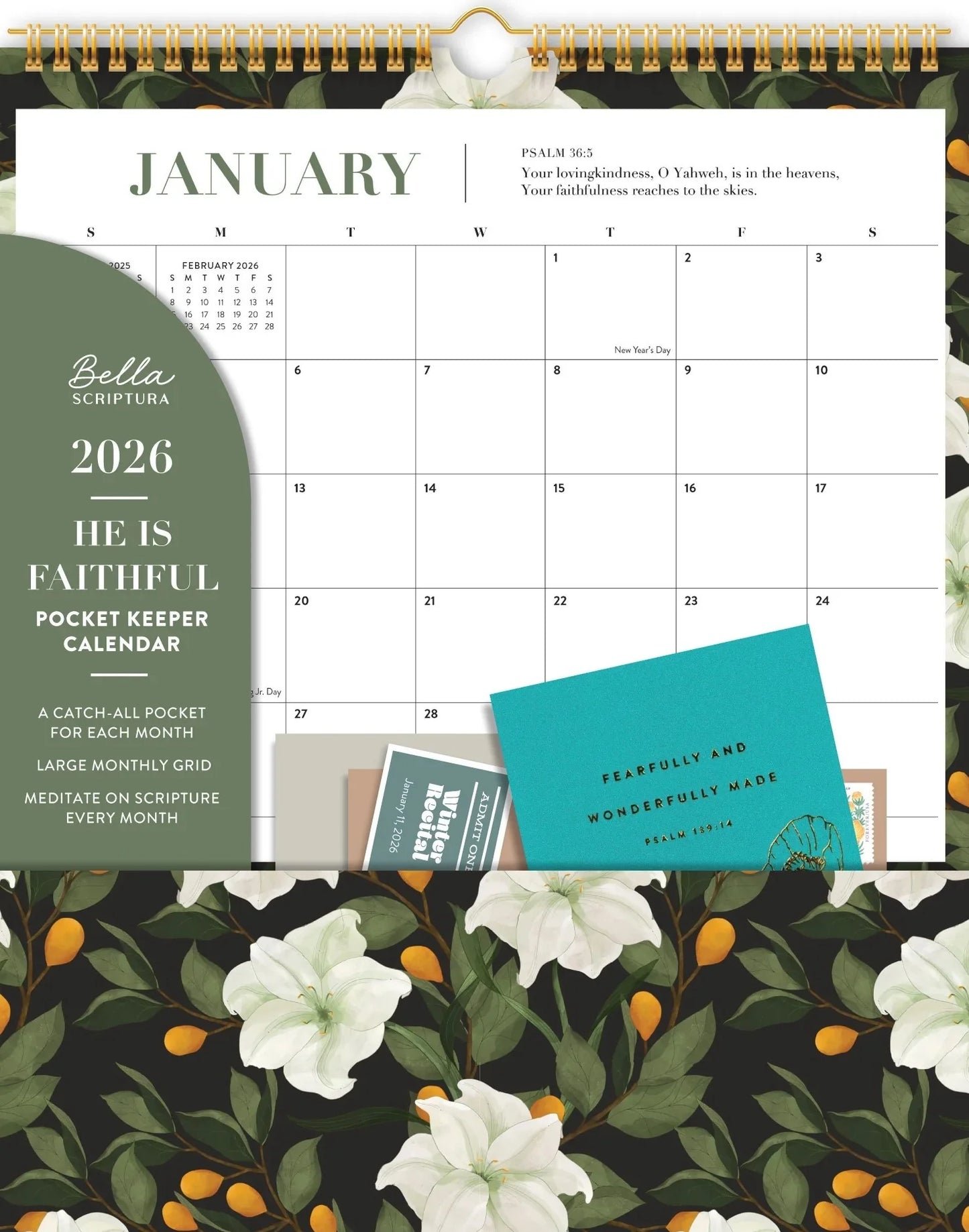 He Is Faithful - 2026 Pocket Keeper Calendar