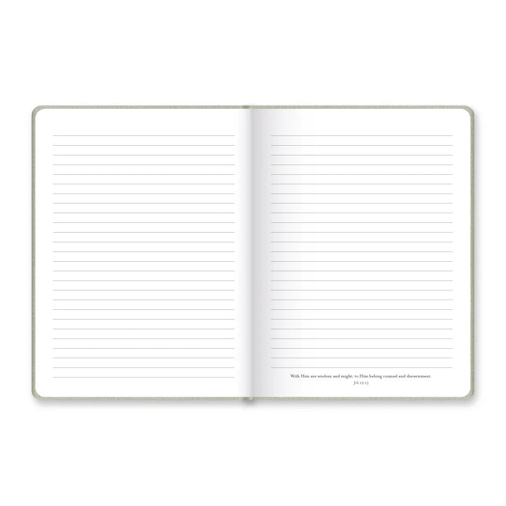 Faithful Promises Journal – Mist Green Linen