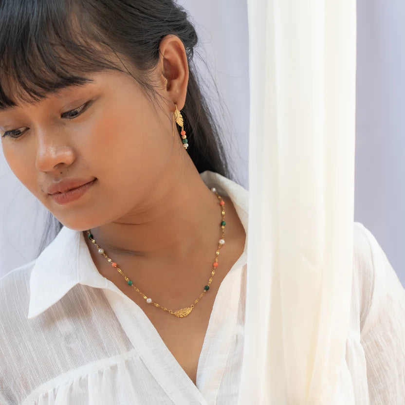 Song of Celebration Threader Earring – Gold | This is Eden