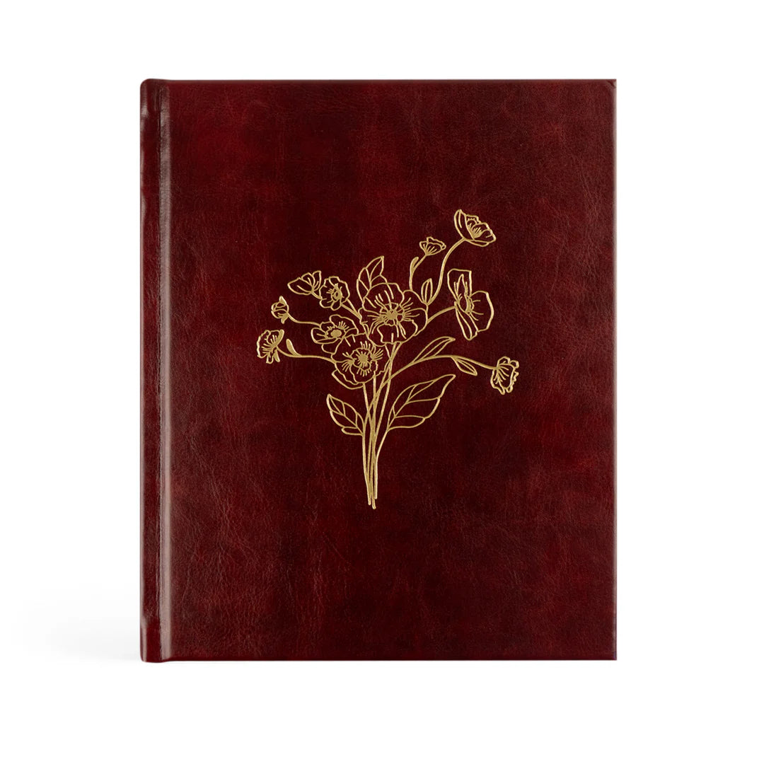 Hosanna Revival 12-Month Undated Planner – Yorkshire Design (Layflat, Mahogany Leatherlike)