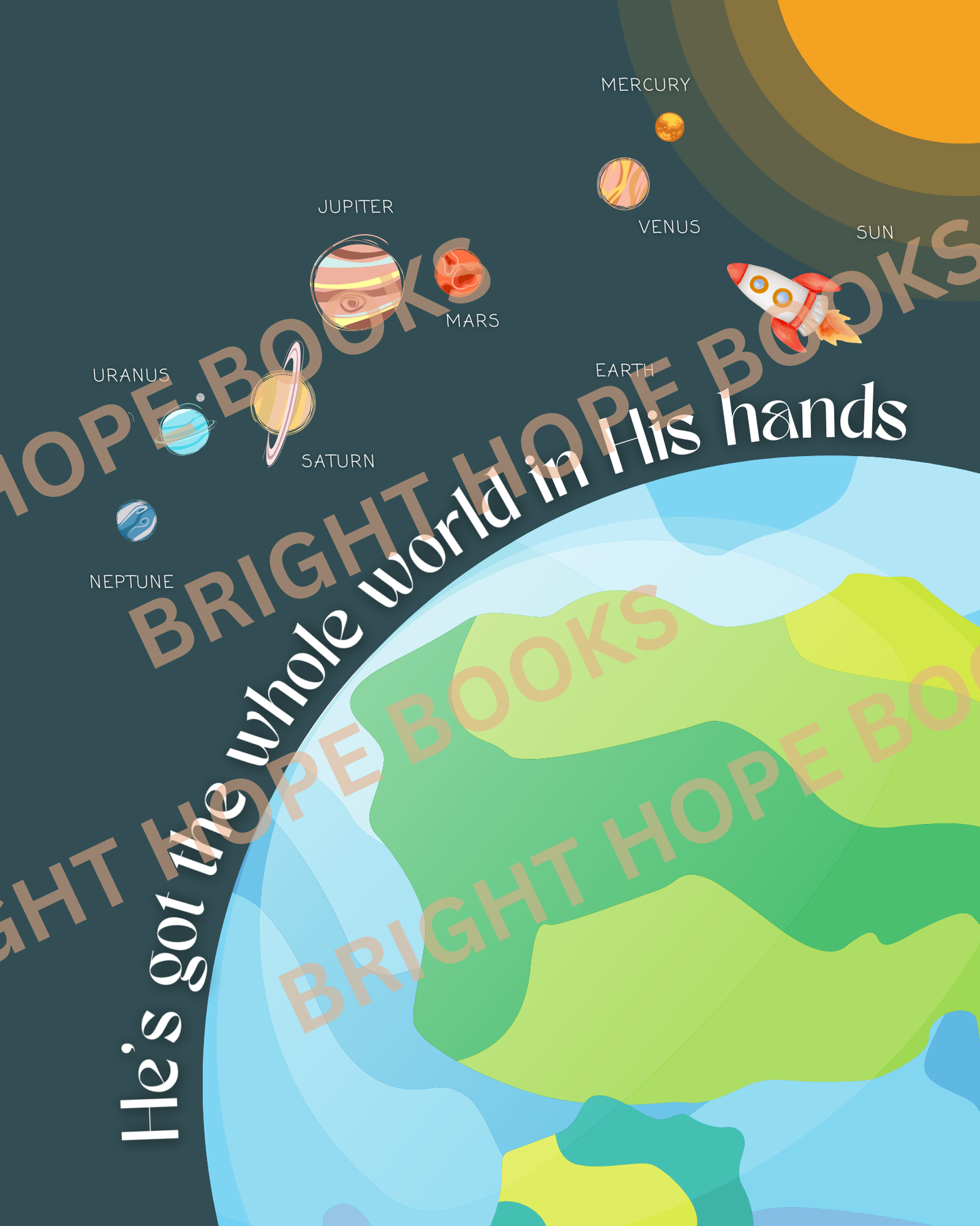 Scripture Print Digital Download: He's Got the Whole World