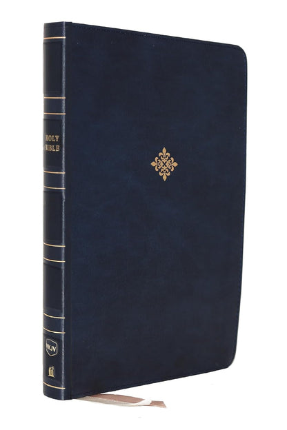 NKJV Thinline Bible, Large Print, Red Letter Edition, Comfort Print (Blue)