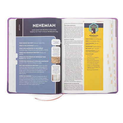 CSB Explorer Bible for Kids – Lavender Compass Leathertouch