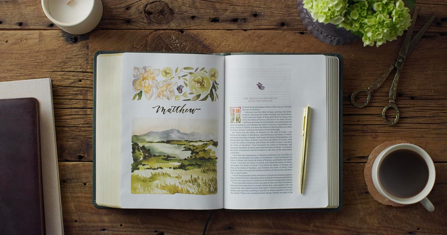 ESV GraceLaced Bible, Journaling Edition, Quiet Forest Edition