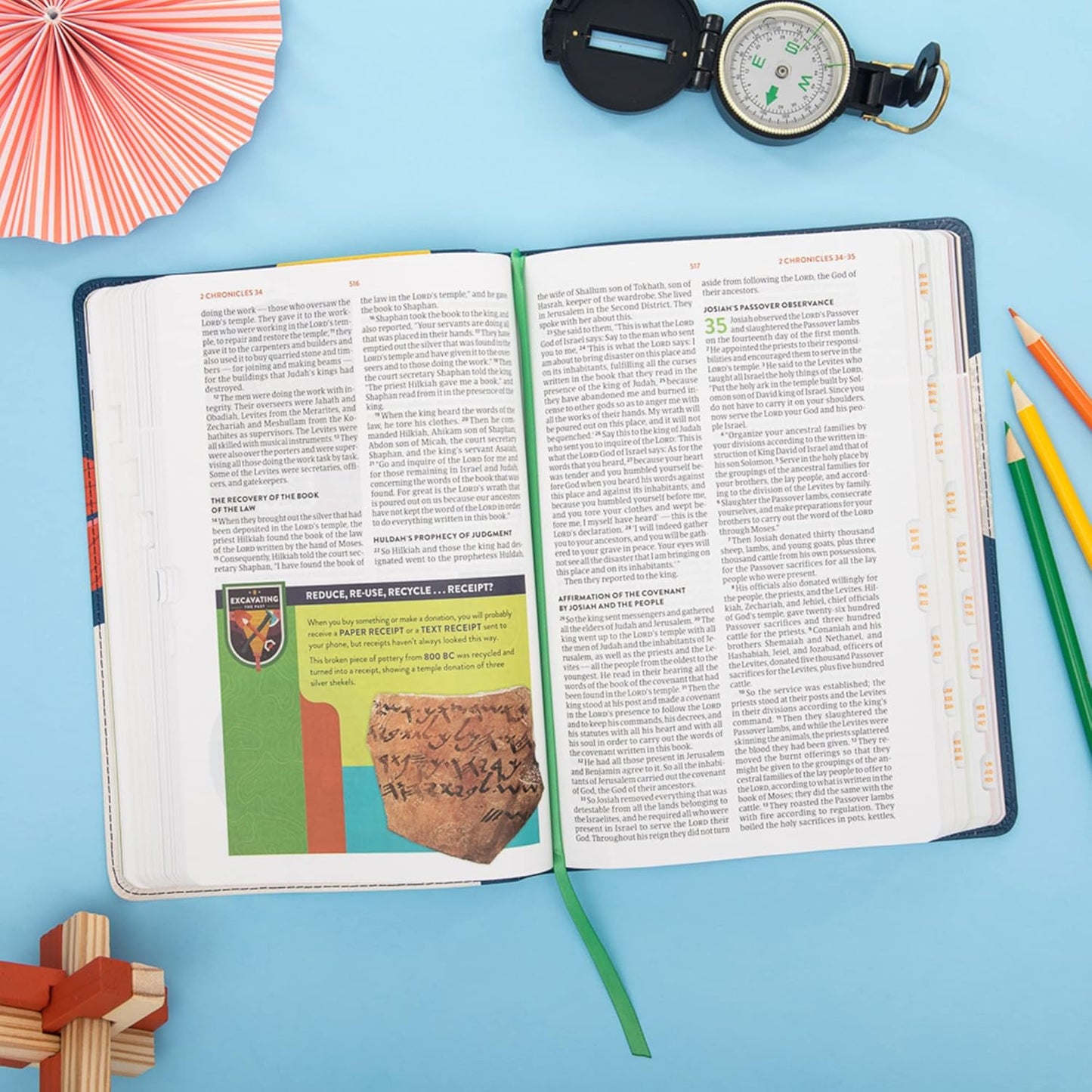 CSB Explorer Bible for Kids – Blast Off Leathertouch, Indexed