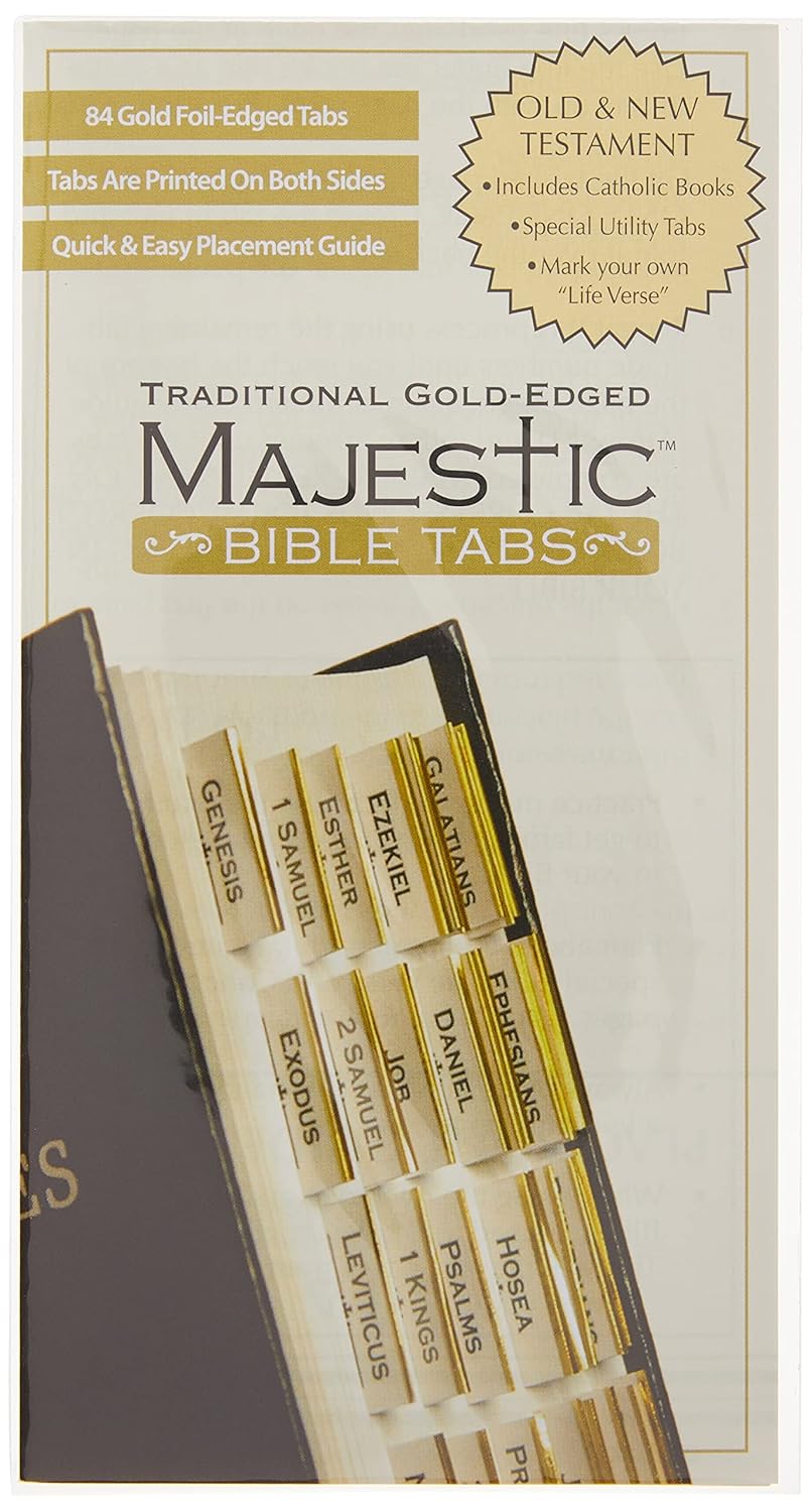Majestic Bible Tabs Traditional Gold-Edged