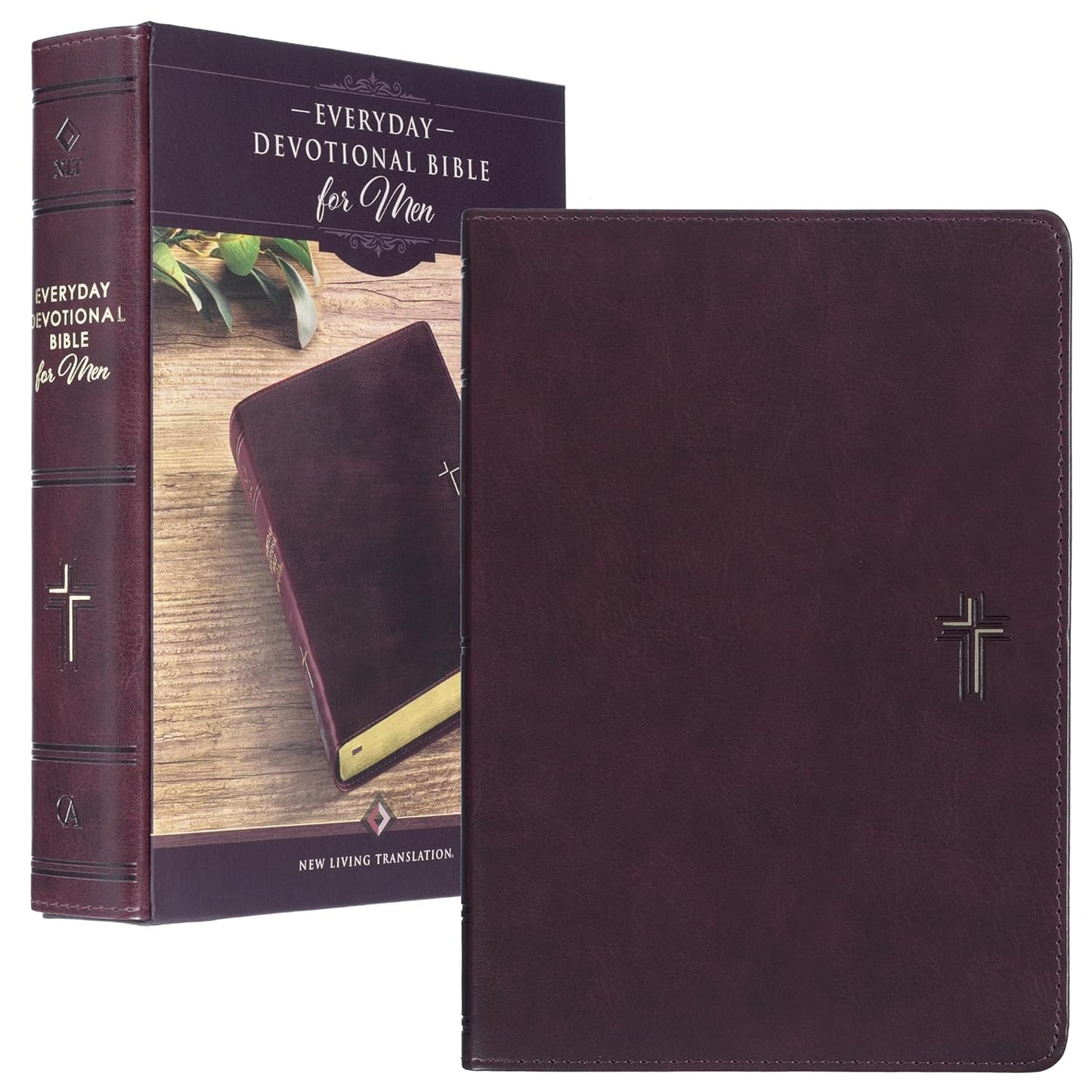 NLT Everyday Devotional Bible for Men (Large Print)