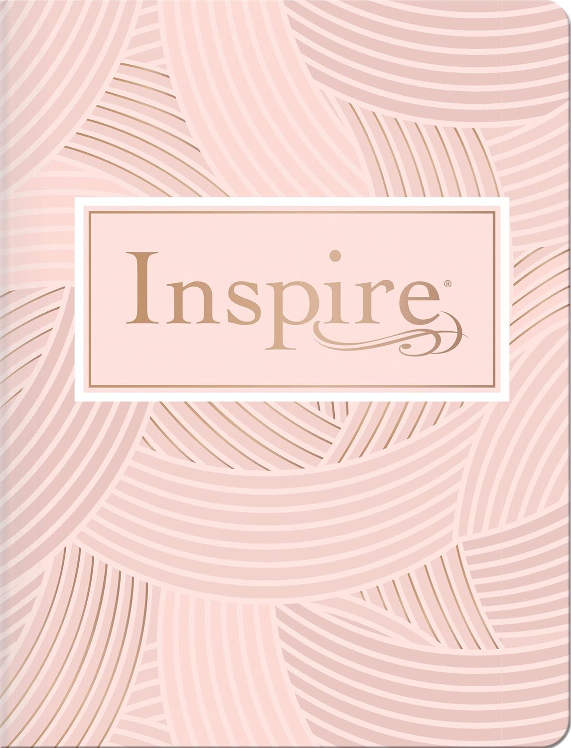 NLT Inspire Colouring and Journaling Bible – Pink Softcover with Gold Foil