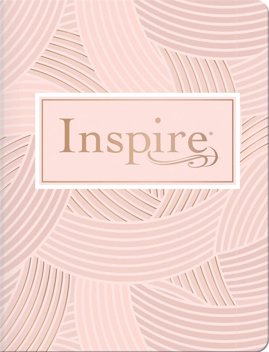 NLT Inspire Colouring and Journaling Bible – Pink Softcover with Gold Foil