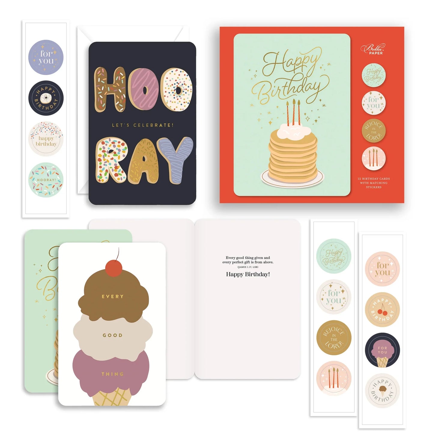 Birthday Card Set of 12_Bella Scriptura