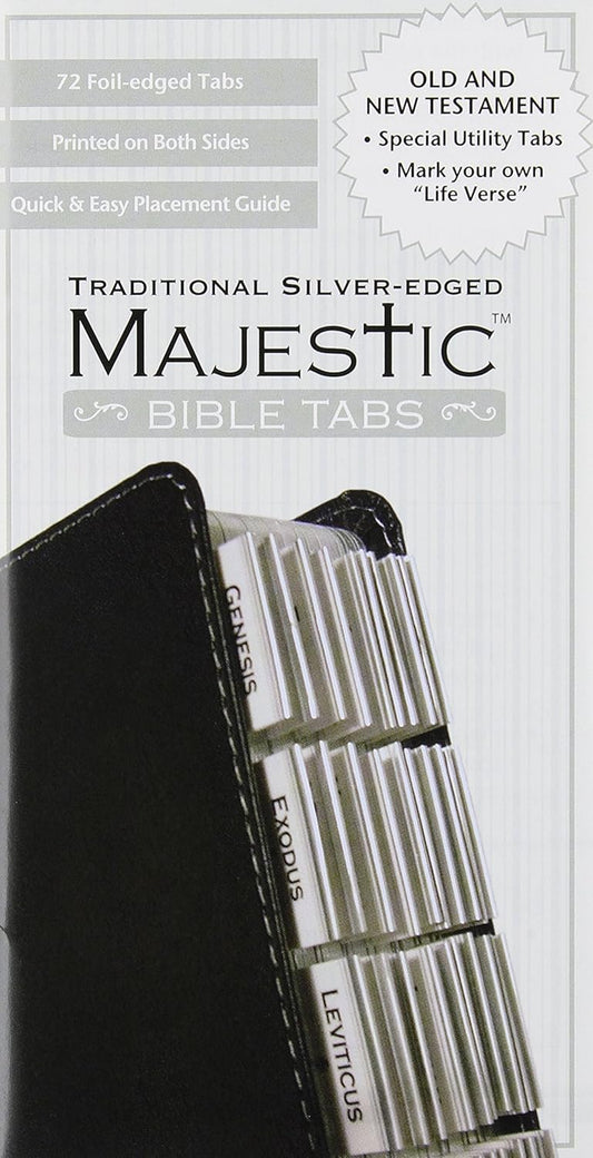 Majestic Bible Tabs Traditional Silver-Edged