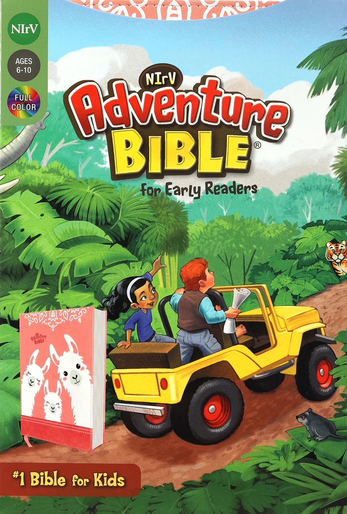 NIrV Adventure Bible for Kids (Leathersoft, Llama Cover)