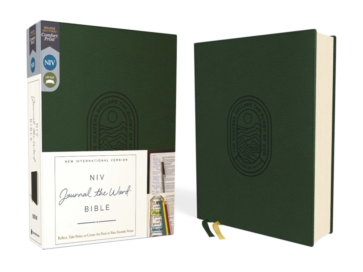 NIV Journal the Word Bible Green (Red Letter Edition)