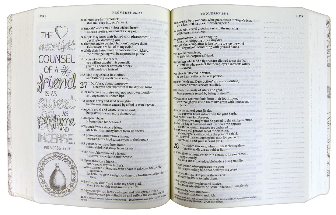 NLT Inspire Bible: The Bible for Creative Journaling softcover