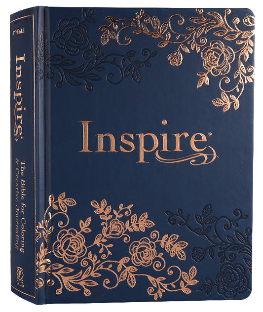 NLT Inspire Bible – Leatherlike Hardcover Navy Edition