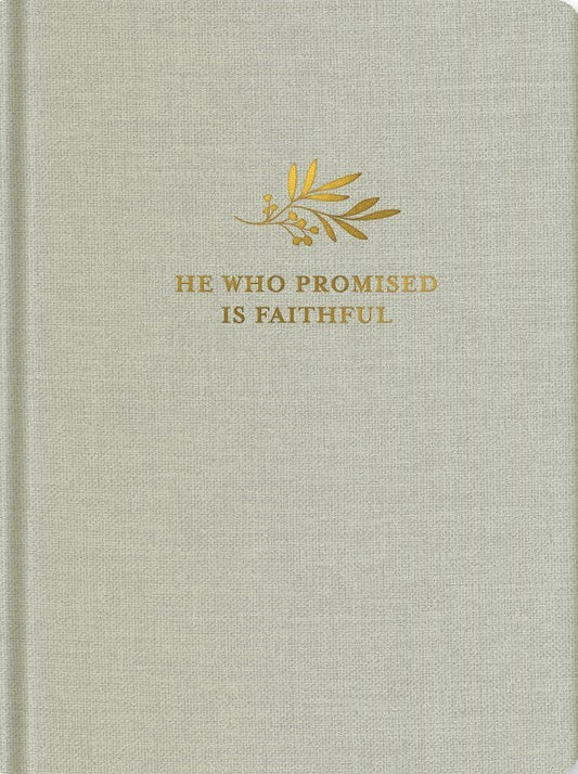 Faithful Promises Journal – Mist Green Linen