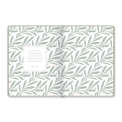 Faithful Promises Journal – Mist Green Linen