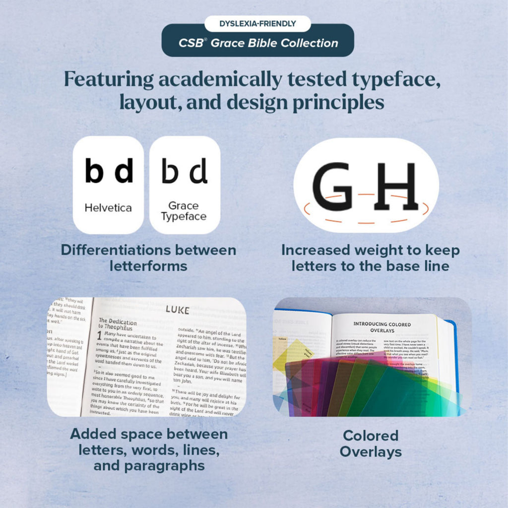 CSB Grace Bible – Dyslexia-Friendly Brown LeatherTouch