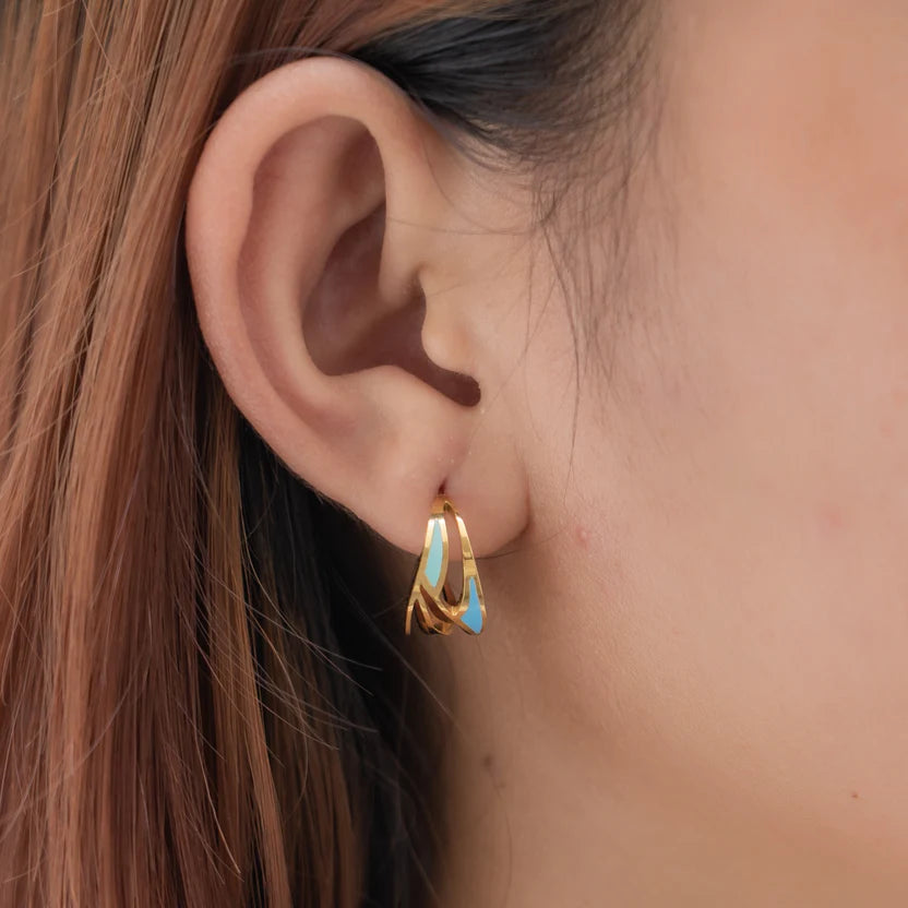 Walk on Water Mini Hoop Earrings | This is Eden