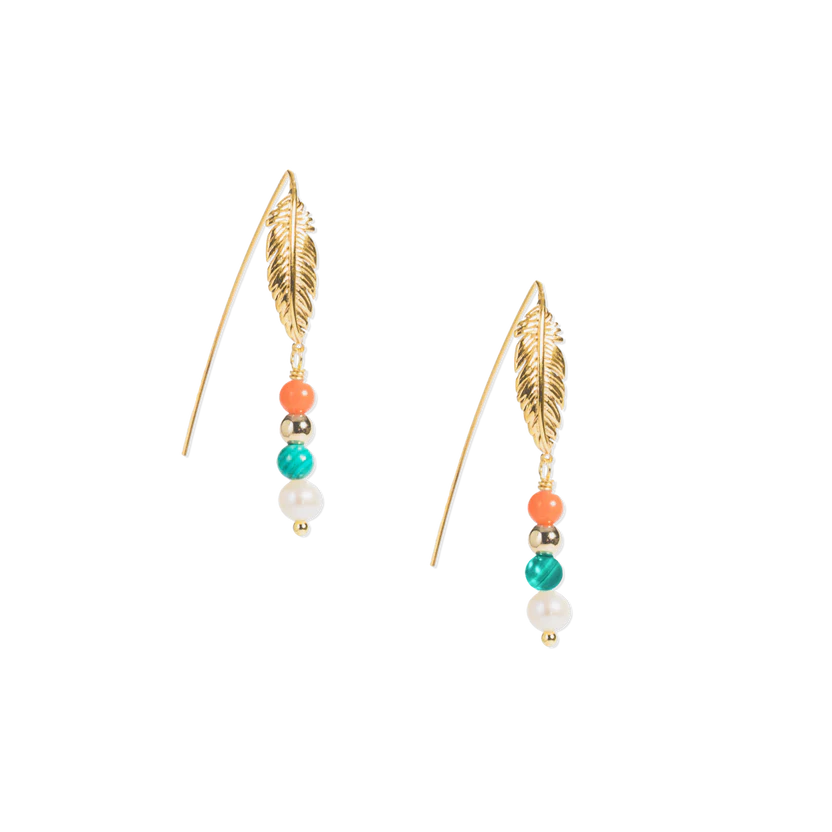 Song of Celebration Threader Earring – Gold | This is Eden