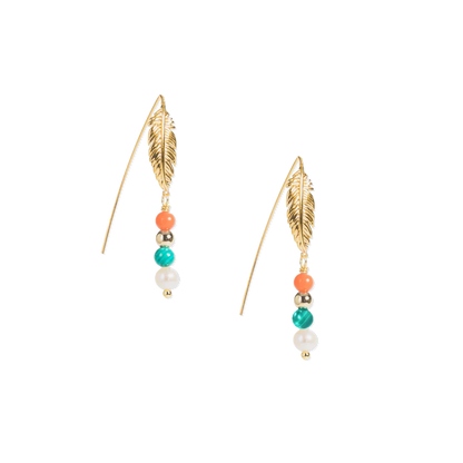 Song of Celebration Threader Earring – Gold | This is Eden