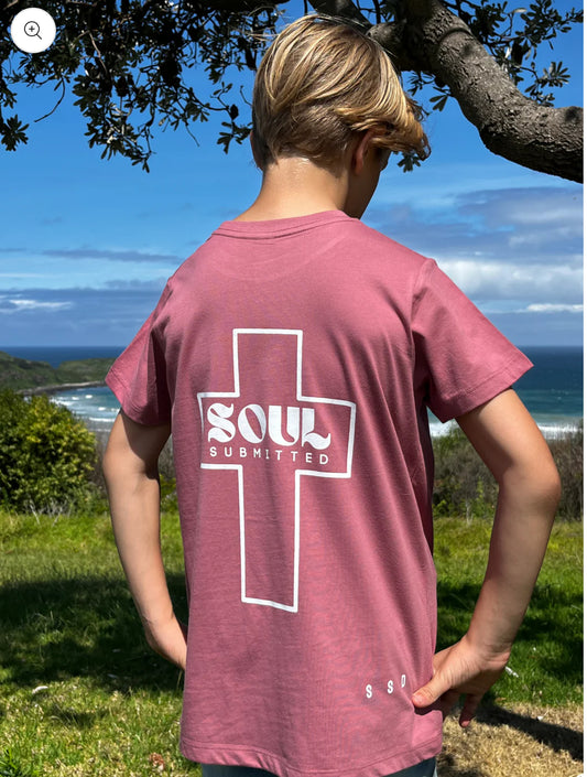 SSD Cross Speaks Love Junior Tee - Plum