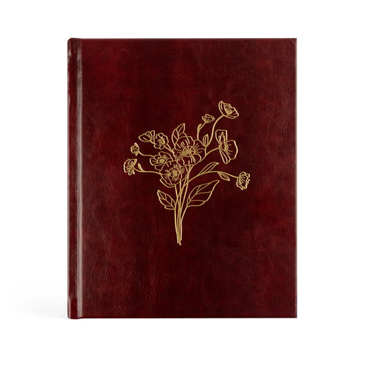 Hosanna Revival 12-Month Undated Planner – Yorkshire Design (Layflat, Mahogany Leatherlike)