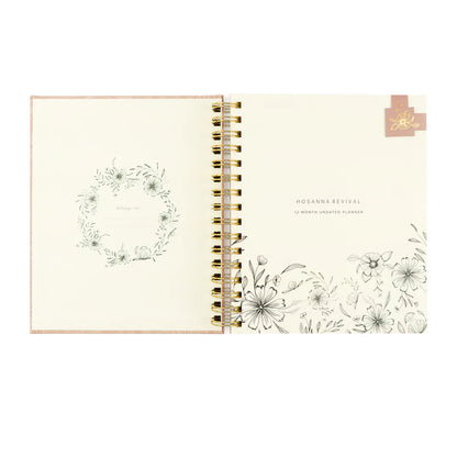 Hosanna Revival 12-Month Undated Planner – Sonora Design (Spiral)