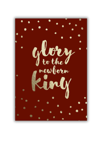 Christmas Cards 6 Pack - Glory to the Newborn King