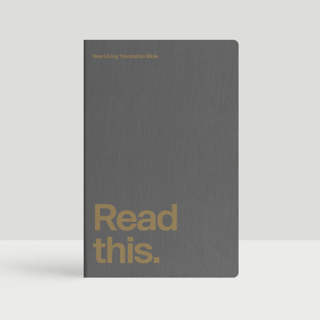 The 'Read This' Bible – Marl Grey with Gold Foil Lettering Edition