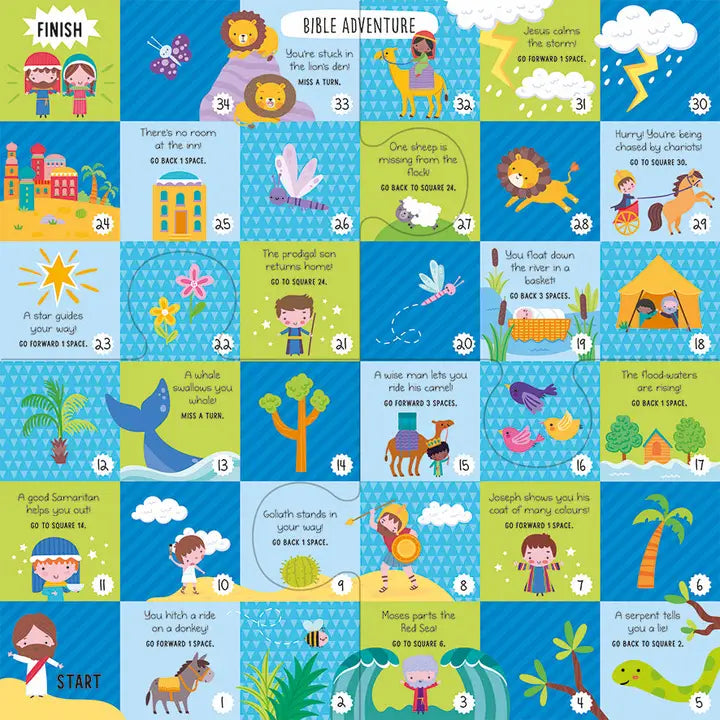 Bible Board Game Set — Two Games + Activity Book